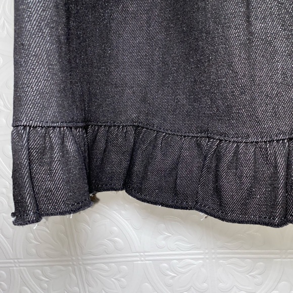 EUC Dear Stalker Mini Skirt with Ruffled Hem & Embroidered Heart - Picture 4 of 7